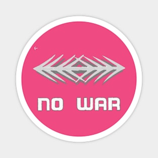 NO War text Art design. Magnet